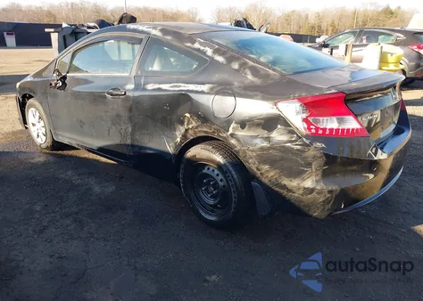 2012 Honda Civic Lx z USA, uszkodzony, nr VIN 2HGFG3B57CH553424